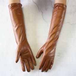 Long Leather Gloves Female Color Sheepskin Cloves Thin Section Over Elbow Long Velvet Lining Winter Warm Arm Set Free Shipping