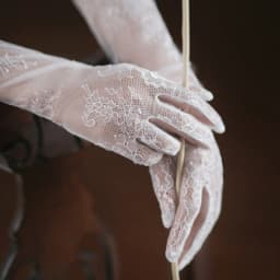 White Long Lace Sexy Mesh Eyelash Gloves Tulle Bridal Wedding Elbow Opera Party Costume Accessories Thin Transparent Hollow Out
