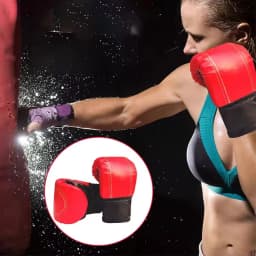 1 Pair Boxing Gloves for Adults Men Women Unisex Training Fighting PU Leather Sports Protective Gloves