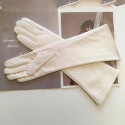 New Women's Long Sheepskin Gloves with Plush Insulation and Windproof Leather Gloves for Driving