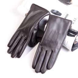 Women's Ladies 100% Real Leather Sheep Skin Elegant Winter Warm Thick Lining White Pink Colorful Cute Outdoor Short Gloves