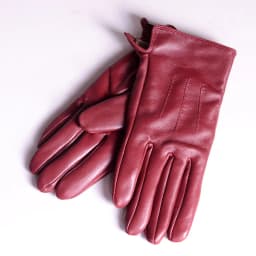 Women's Ladies 100% Real Leather Sheep Skin Elegant Winter Warm Thick Lining White Pink Colorful Cute Outdoor Short Gloves