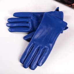 Women's Ladies 100% Real Leather Sheep Skin Elegant Winter Warm Thick Lining White Pink Colorful Cute Outdoor Short Gloves