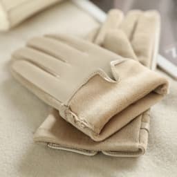 Fashion Elegant Retro Women Winter Thick Suede Leather Gloves Cycling Drive Keep Warm Touch Screen Windproof  Soft Comfortable