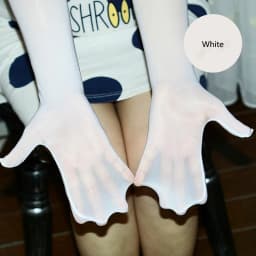 Women Sexy Smooth Oil Glossy Long Gloves Thin Sheer Seamless Mittens High Stretch Tight Stocking Gloves Underwear Accessories