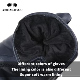 Multicolor Women's Gloves, 50cm Long Leather Gloves, Sheepskin Women's Leather Gloves, Keep Warm Women's Winter Gloves - 2226C