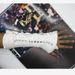 impersonator Michael Jackson collection Black White Punk Cotton Adjustable ArmBrace Glove Performance Party Halloween