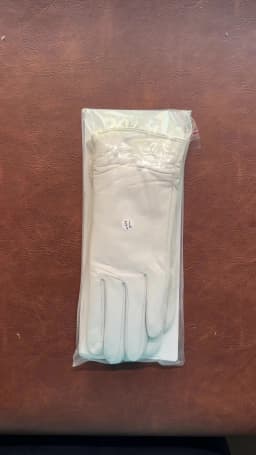 Fashion Comfort White Gloves High-End Sheepskin Leather Gloves Winter Cold and Warm White Gloves for Women -2081 White