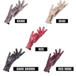 High-end color women's gloves,genuine women's leather gloves,Keep warm women's winter gloves,Soft sheepskin touch gloves - 2011