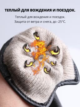 Fashion Simple Warm Women Leather Gloves, Real Leather Women's Winter Mittens, Black Buckskin Women Gloves - 2280