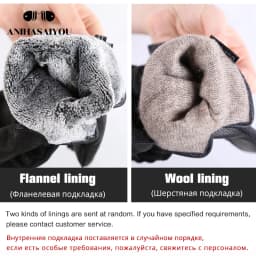 New Deer Skin Gloves Male Winter, Simple Mens Leather Gloves, Soft Men's Gloves, Black Genuine Leather Touch Gloves - 8025