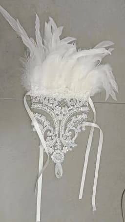 Fashion Feather Sleeve Cuffs Gloves Party Cosplay Lace Wrist Cuffs Fur Sleeve Furry Accessories Carnival Stage Show Costume