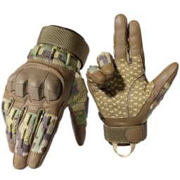 Tactical Full Finger Gloves TouchScreen PU Leather Combat Shooting Hunting Airsoft Hiking Work Cycling Anti-skid Protective Gear