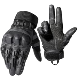 Tactical Full Finger Gloves TouchScreen PU Leather Combat Shooting Hunting Airsoft Hiking Work Cycling Anti-skid Protective Gear