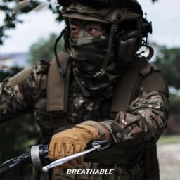 Spring Autumn Tactical Gloves Men's Rubber Shell Protection Thickened All Finger Touch Screen Outdoor Riding Cold Protection
