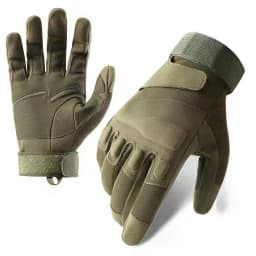 Spring Autumn Tactical Gloves Men's Rubber Shell Protection Thickened All Finger Touch Screen Outdoor Riding Cold Protection