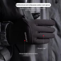 Autumn and Winter Touchscreen Men's and Women's Warm Gloves Plush Outdoor Sports Windproof and Cold Proof Cycling Gloves