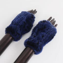 Winter Warm Real Fur Fingerless Gloves Women Knit Fur Mitten Girls 100% Real Genuine Knitted Rex Rabbit Fur Mittens