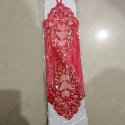 Fashion Sexy Women Female Short Half Finger Satin Seam Pearl Gloves Fashion Sexy Lady Retro Lace Driving Fingerless Gloves B96