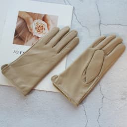 New Women's Leather Color Gloves Sheepskin Classic Straight Style Knitted Lining Spring Driving Mittens Autumn