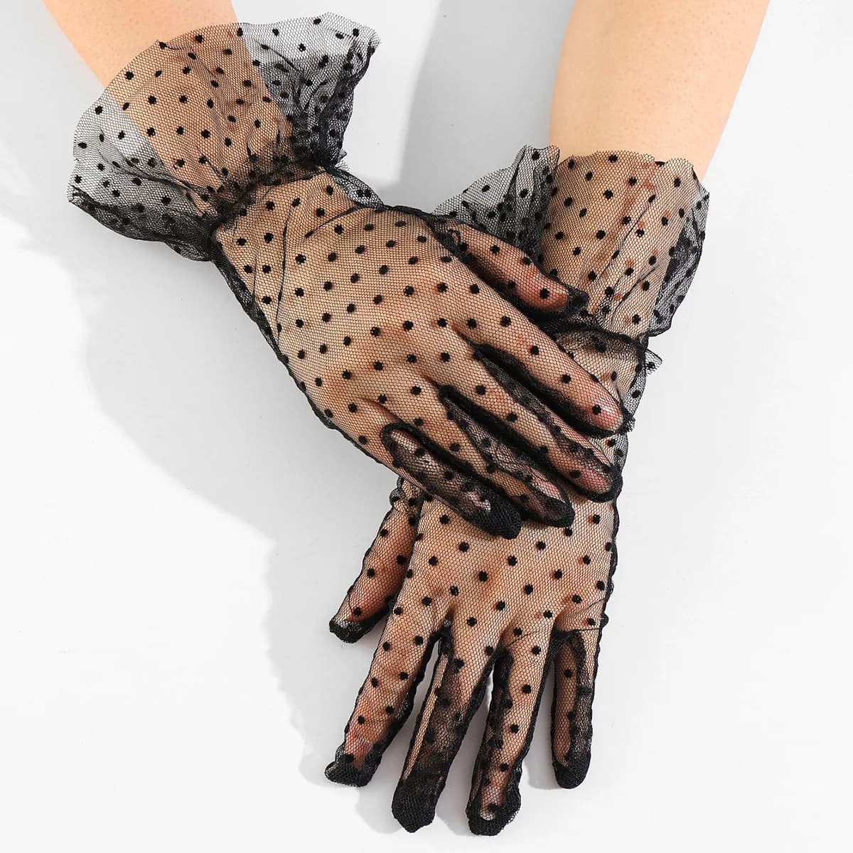 Fashion Sexy Lace Gloves Fishnet Gloves Women Lady Party Supplies Elegant Prom Dress Wedding Bride Summer Women Gloves