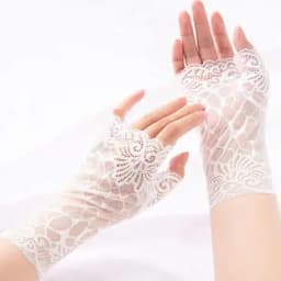 Fashion Sexy Lace Gloves Fishnet Gloves Women Lady Party Supplies Elegant Prom Dress Wedding Bride Summer Women Gloves