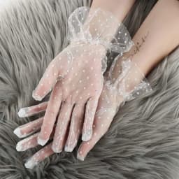 Fashion Sexy Lace Gloves Fishnet Gloves Women Lady Party Supplies Elegant Prom Dress Wedding Bride Summer Women Gloves