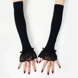 Women Long Elastic Arm Sleeve Fingerless Driving Gloves Sexy Lace Arm Cover Sun Protection Wrist Sleeve Comfort Soft Mittens