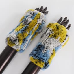 New Style Fashion 100% Genuine Rex Rabbit Fur Lady Gloves Women Winter Keep Warm Real Fur Glove Elastic Knit Outdoor Fur Mittens