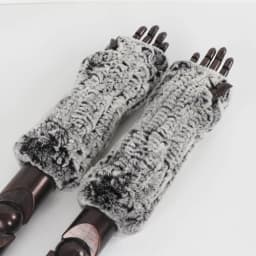 New Style Fashion 100% Genuine Rex Rabbit Fur Lady Gloves Women Winter Keep Warm Real Fur Glove Elastic Knit Outdoor Fur Mittens