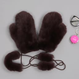 Hot Sale Natural Real Rex Rabbit Fur Gloves Good Elastic Women Winter Knitted Real Rabbit Fur Mittens Outdoor Genuine Fur Gloves