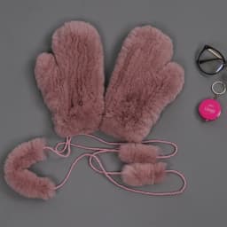 Hot Sale Natural Real Rex Rabbit Fur Gloves Good Elastic Women Winter Knitted Real Rabbit Fur Mittens Outdoor Genuine Fur Gloves