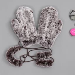 Hot Sale Natural Real Rex Rabbit Fur Gloves Good Elastic Women Winter Knitted Real Rabbit Fur Mittens Outdoor Genuine Fur Gloves