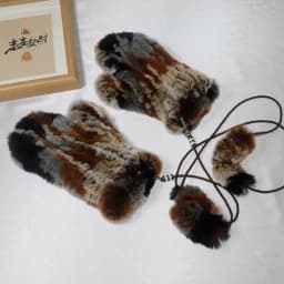 Hot Sale Natural Real Rex Rabbit Fur Gloves Good Elastic Women Winter Knitted Real Rabbit Fur Mittens Outdoor Genuine Fur Gloves