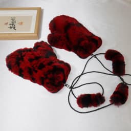 Hot Sale Natural Real Rex Rabbit Fur Gloves Good Elastic Women Winter Knitted Real Rabbit Fur Mittens Outdoor Genuine Fur Gloves