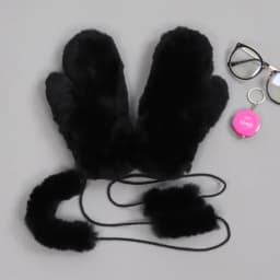 Hot Sale Natural Real Rex Rabbit Fur Gloves Good Elastic Women Winter Knitted Real Rabbit Fur Mittens Outdoor Genuine Fur Gloves