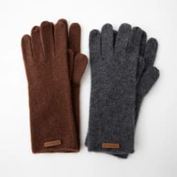 High-Quality Pure Cashmere Five-Finger Gloves Solid Color Long Warm Gloves For Men/Women Winter Outdoor Knitted Mittens Unisex