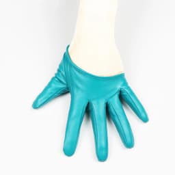 HOOLDW New Design Sexy Leather Gloves For Women Half Palm PU Leather Gloves Dancing Party Show Gloves Black Mittens Costume
