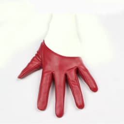 HOOLDW New Design Sexy Leather Gloves For Women Half Palm PU Leather Gloves Dancing Party Show Gloves Black Mittens Costume