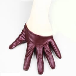 HOOLDW New Design Sexy Leather Gloves For Women Half Palm PU Leather Gloves Dancing Party Show Gloves Black Mittens Costume