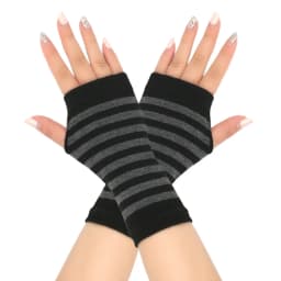 New Half Finger Sports Open Finger Gloves Knitted Short Men's And Women's Autumn/Winter Thin DIY Arm Cover