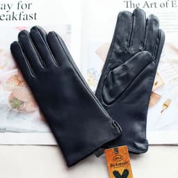 Color Sheepskin Gloves Women's Genuine Leather Fashion Straight Wool Lining Spring and Autumn Warm Outdoor Travel Driving