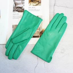 Color Sheepskin Gloves Women's Genuine Leather Fashion Straight Wool Lining Spring and Autumn Warm Outdoor Travel Driving