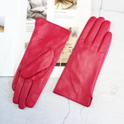 Color Sheepskin Gloves Women's Genuine Leather Fashion Straight Wool Lining Spring and Autumn Warm Outdoor Travel Driving