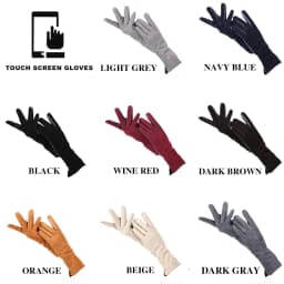 Fashion winter warm touch gloves genuine leather 50% genuine suede 50% women's leather gloves color long women's gloves -2008