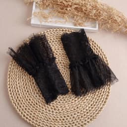 Decorated Cuffs Fake Sleeve for Wedding Dress Wild Decorative Lace Sleeves Flounces Wrist Sleeves Pleated Wrist Cuffs