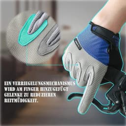 One Pair Gloves/Bike Gloves Full Finger Road Bicycle Gloves for Men and Women Anti-Slip Shock Gloves