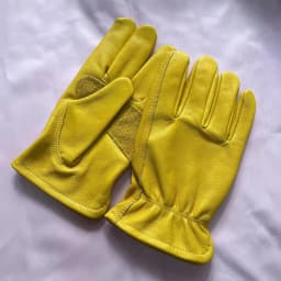 Men's Natural Cowskin Leather Non-slip Driving Gloves Male Genuine Leather White Sports Tactical Gloves R2079