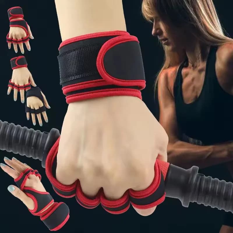 Fitness Men Women Gloves Gym Weightlifting Half Finger Wrist-Protecting Gloves Training Dumbbells Anti-Callus Anti Slip Gloves