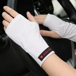 Half Finger Sunscreen Gloves for Men Sports Fitness Thin Breathable Outdoor Women Driving Riding Non-Slip High Elastic 1 Pair